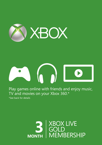Xbox 360 Xbox One Live Gold 3 Monate