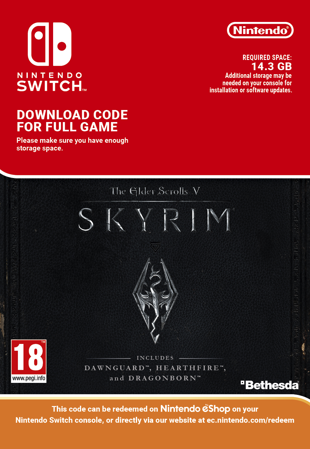 The Elder Scrolls V Skyrim Nintendo Switch